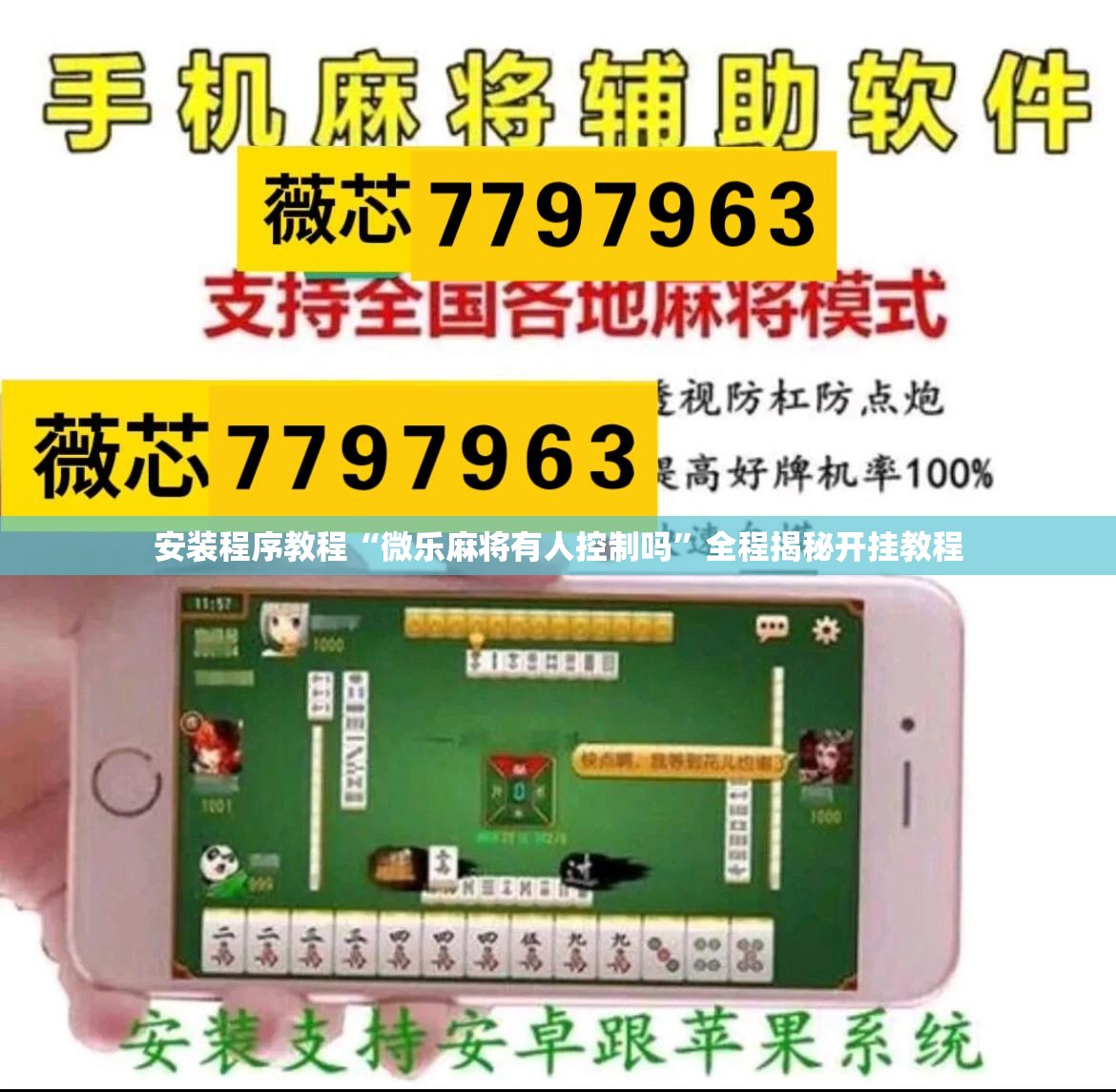 安装程序教程“微乐麻将有人控制吗”全程揭秘开挂教程