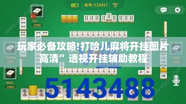 玩家必备攻略!打哈儿麻将开挂图片高清	”透视开挂辅助教程