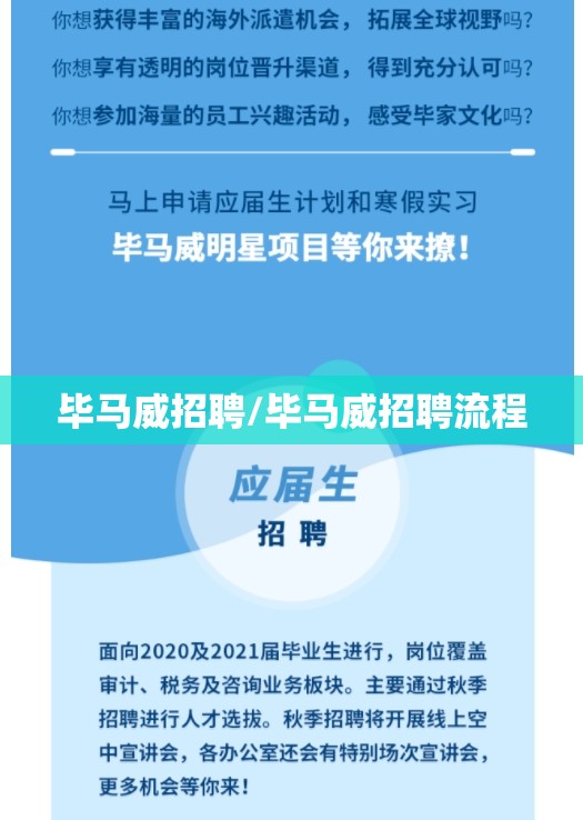 毕马威招聘/毕马威招聘流程 毕马威招聘/毕马威招聘流程