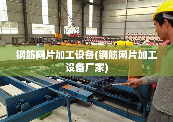 钢筋网片加工设备(钢筋网片加工设备厂家)
