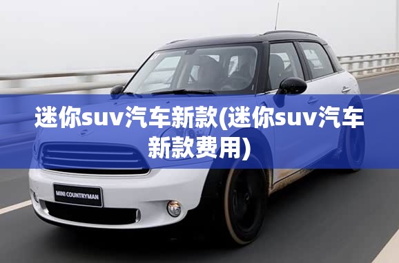 迷你suv汽车新款(迷你suv汽车新款费用)