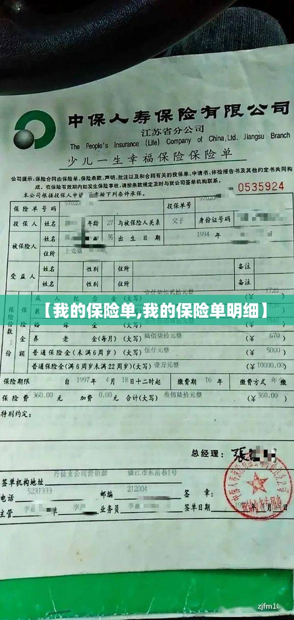 【我的保险单,我的保险单明细】 【我的保险单,我的保险单明细】