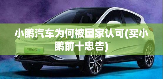 小鹏汽车为何被国家认可(买小鹏前十忠告)