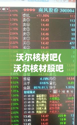 沃尔核材吧(沃尔核材股吧入口)