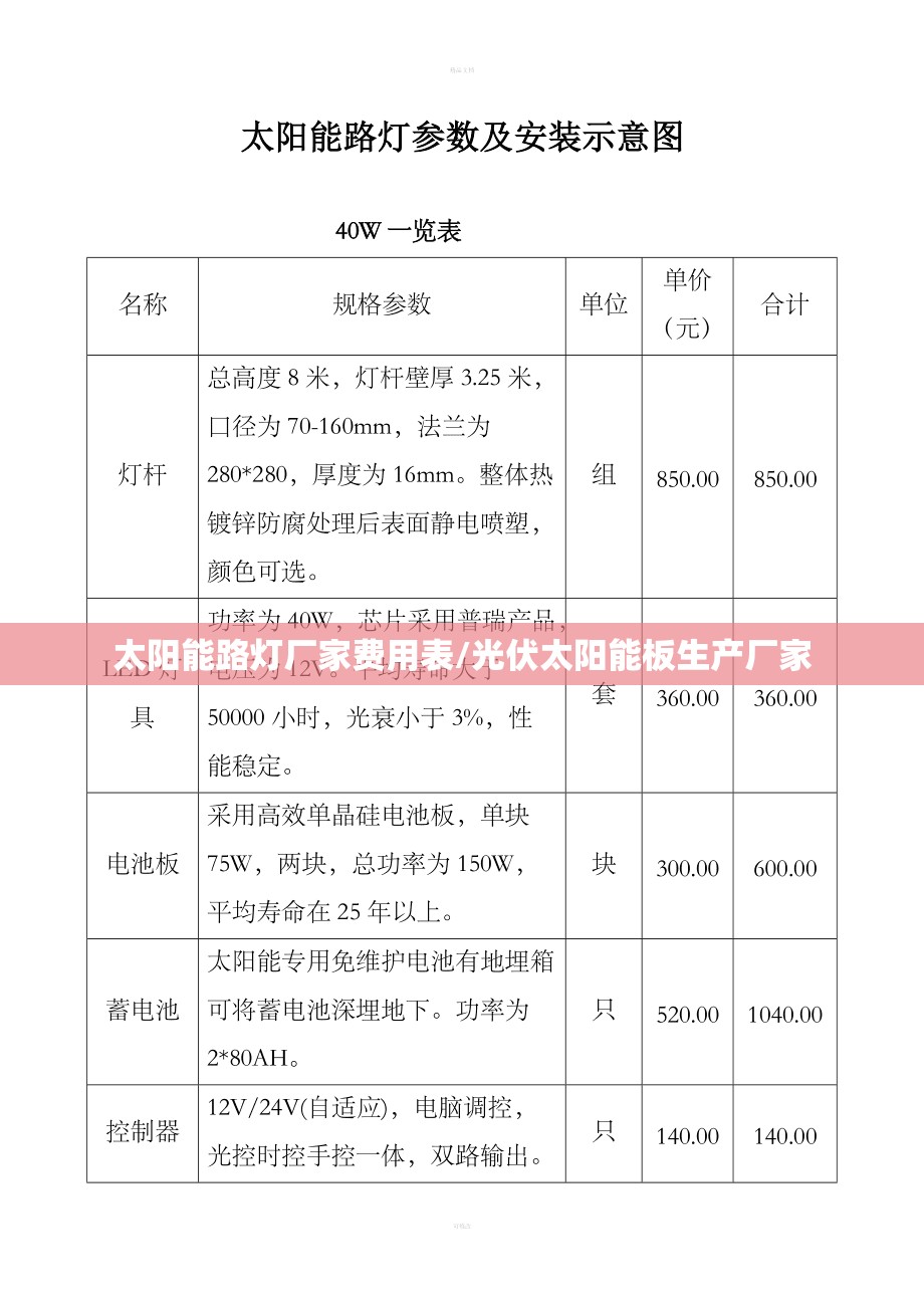 太阳能路灯厂家费用表/光伏太阳能板生产厂家 太阳能路灯厂家费用表/光伏太阳能板生产厂家