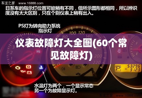 仪表故障灯大全图(60个常见故障灯)