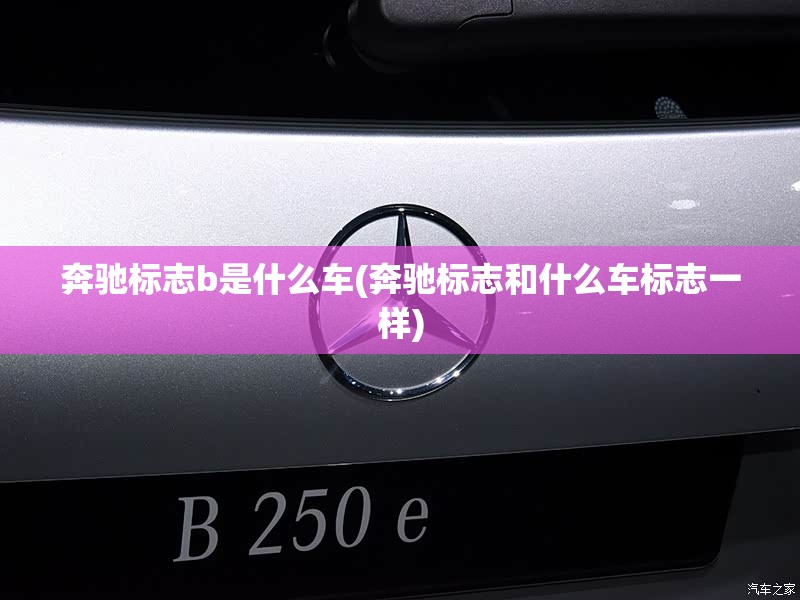 奔驰标志b是什么车(奔驰标志和什么车标志一样)
