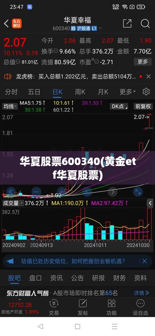 华夏股票600340(黄金etf华夏股票)