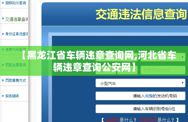 【黑龙江省车辆违章查询网,河北省车辆违章查询公安网】