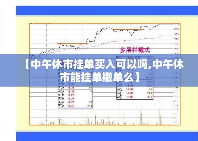 【中午休市挂单买入可以吗,中午休市能挂单撤单么】