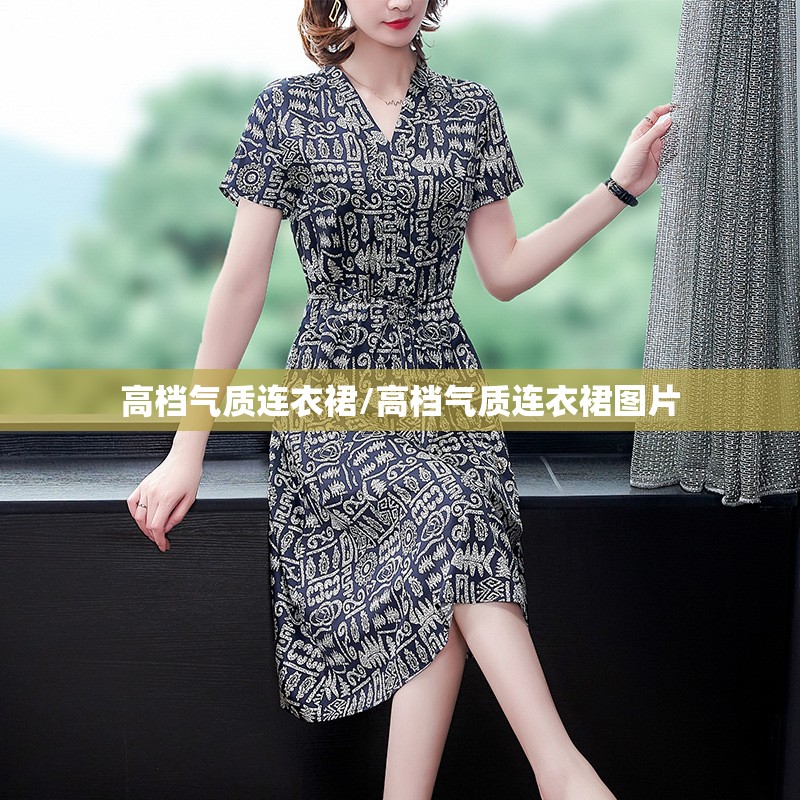 高档气质连衣裙/高档气质连衣裙图片