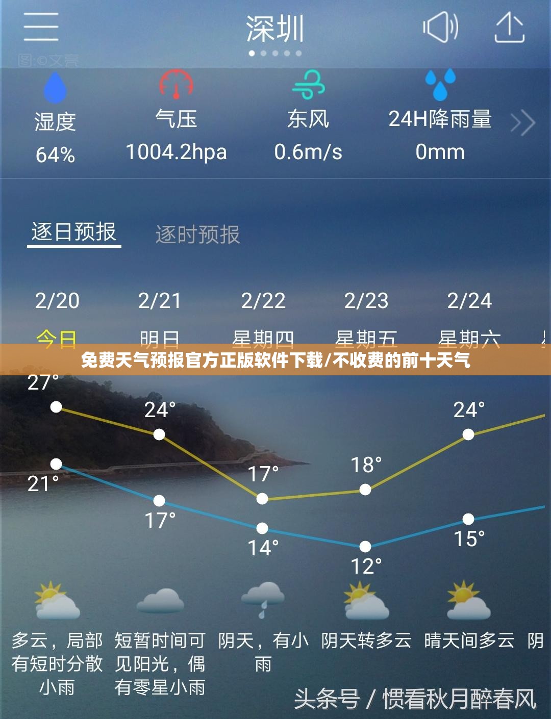 免费天气预报官方正版软件下载/不收费的前十天气 免费天气预报官方正版软件下载/不收费的前十天气