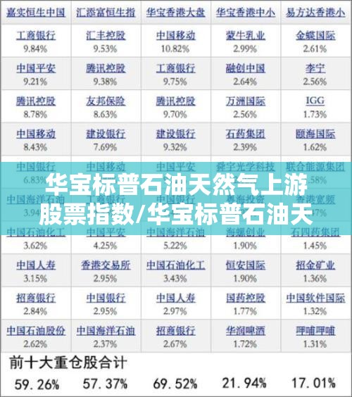 华宝标普石油天然气上游股票指数/华宝标普石油天然气上游股票指数是多少 华宝标普石油天然气上游股票指数/华宝标普石油天然气上游股票指数是多少