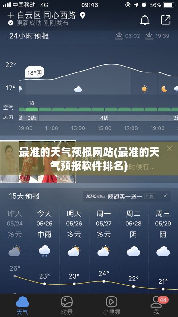 最准的天气预报网站(最准的天气预报软件排名)
