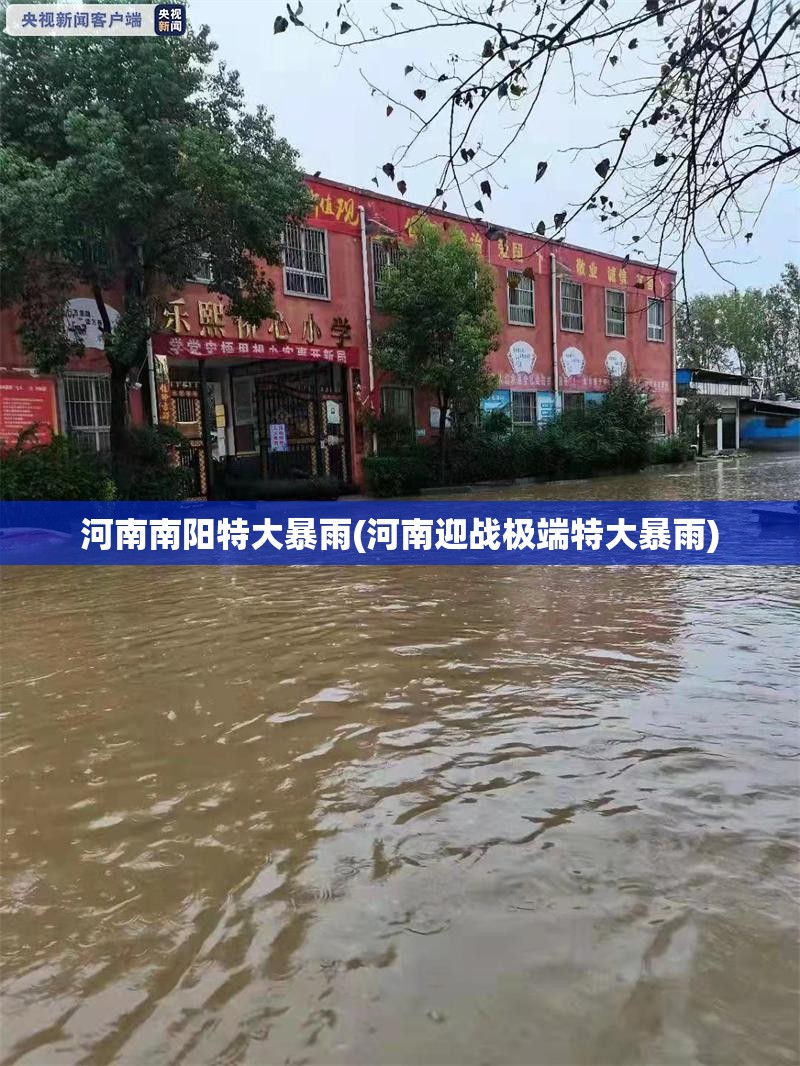 河南南阳特大暴雨(河南迎战极端特大暴雨) 河南南阳特大暴雨(河南迎战极端特大暴雨)