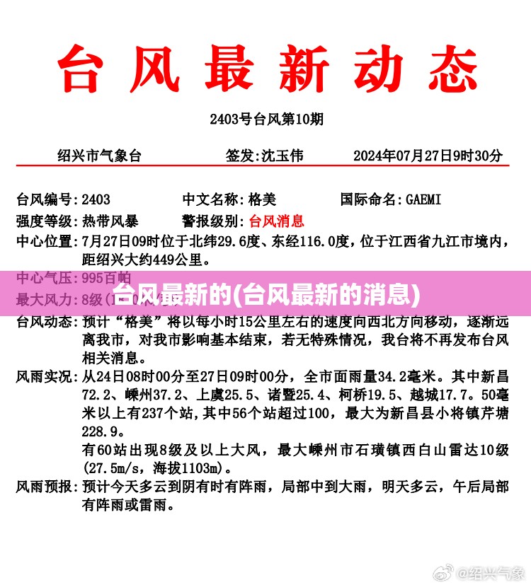 台风最新的(台风最新的消息)