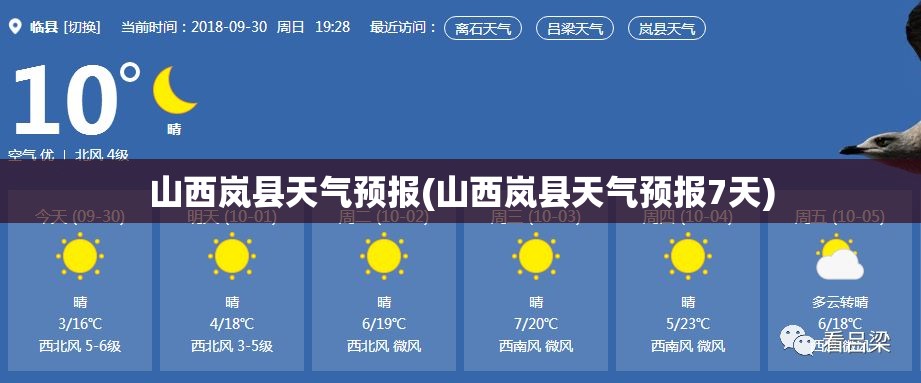 山西岚县天气预报(山西岚县天气预报7天)