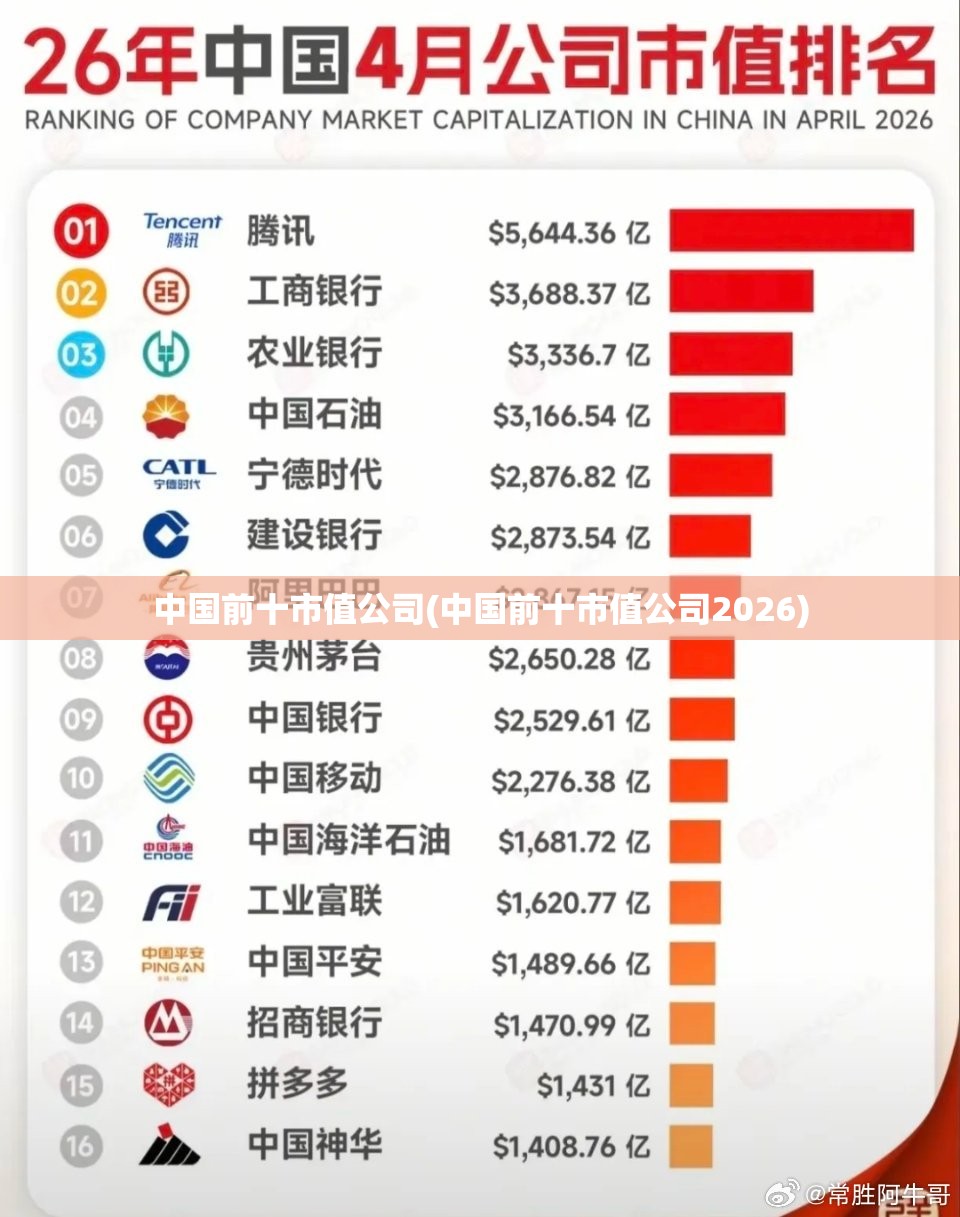 中国前十市值公司(中国前十市值公司2026)