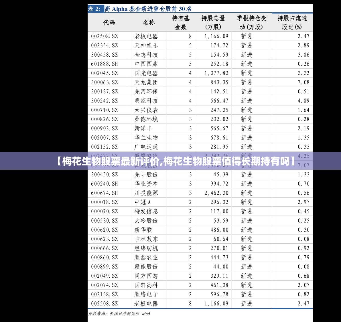 【梅花生物股票最新评价,梅花生物股票值得长期持有吗】