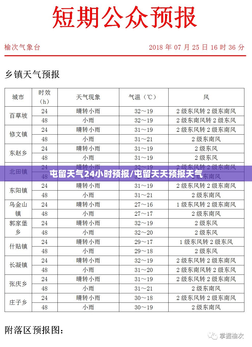 屯留天气24小时预报/屯留天天预报天气