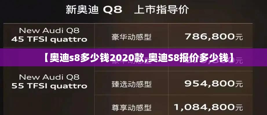 【奥迪s8多少钱2020款,奥迪S8报价多少钱】 【奥迪s8多少钱2020款,奥迪S8报价多少钱】