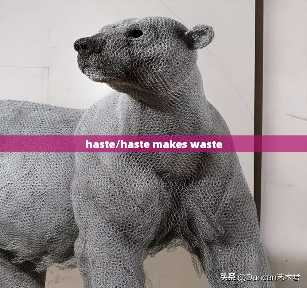 haste/haste makes waste haste/haste makes waste