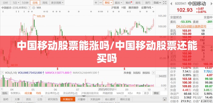 中国移动股票能涨吗/中国移动股票还能买吗