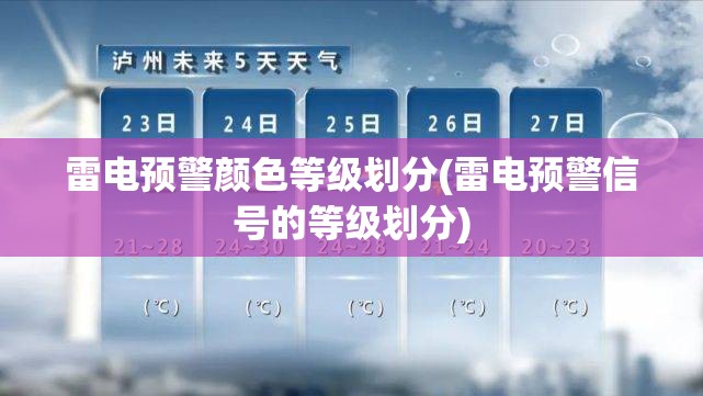 雷电预警颜色等级划分(雷电预警信号的等级划分) 雷电预警颜色等级划分(雷电预警信号的等级划分)