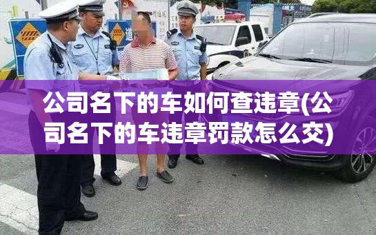 公司名下的车如何查违章(公司名下的车违章罚款怎么交)