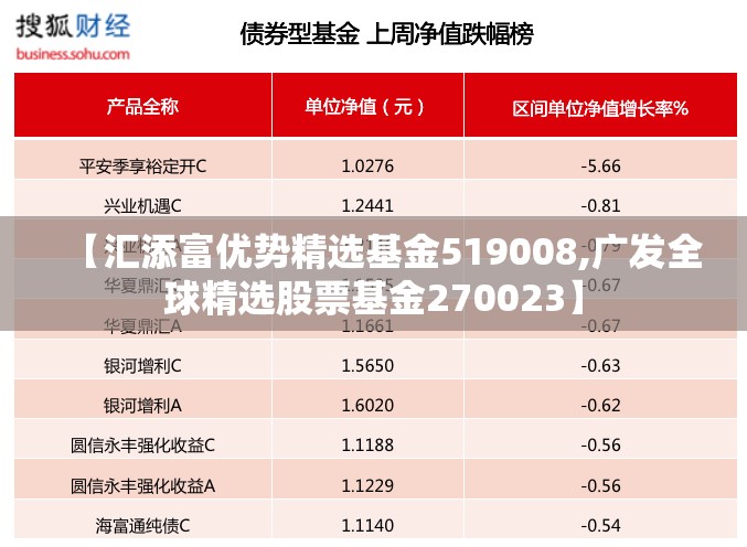 【汇添富优势精选基金519008,广发全球精选股票基金270023】 【汇添富优势精选基金519008,广发全球精选股票基金270023】