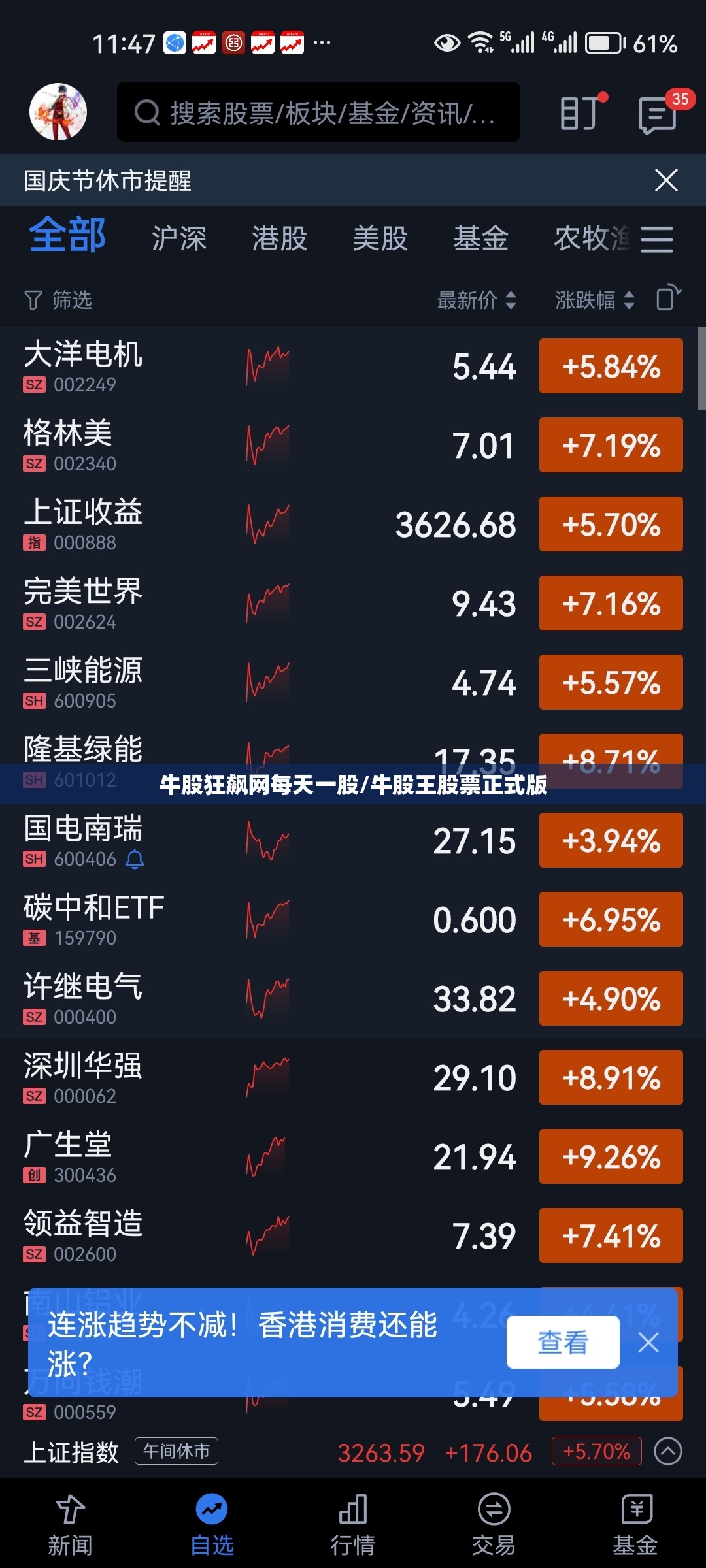 牛股狂飙网每天一股/牛股王股票正式版