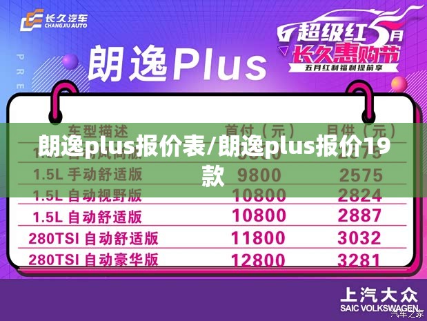 朗逸plus报价表/朗逸plus报价19款 朗逸plus报价表/朗逸plus报价19款