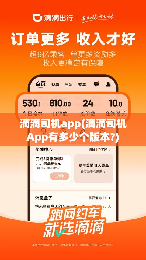 滴滴司机app(滴滴司机App有多少个版本?)