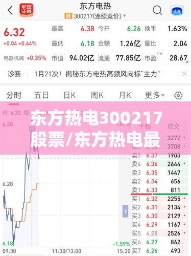 东方热电300217股票/东方热电最新消息 东方热电300217股票/东方热电最新消息