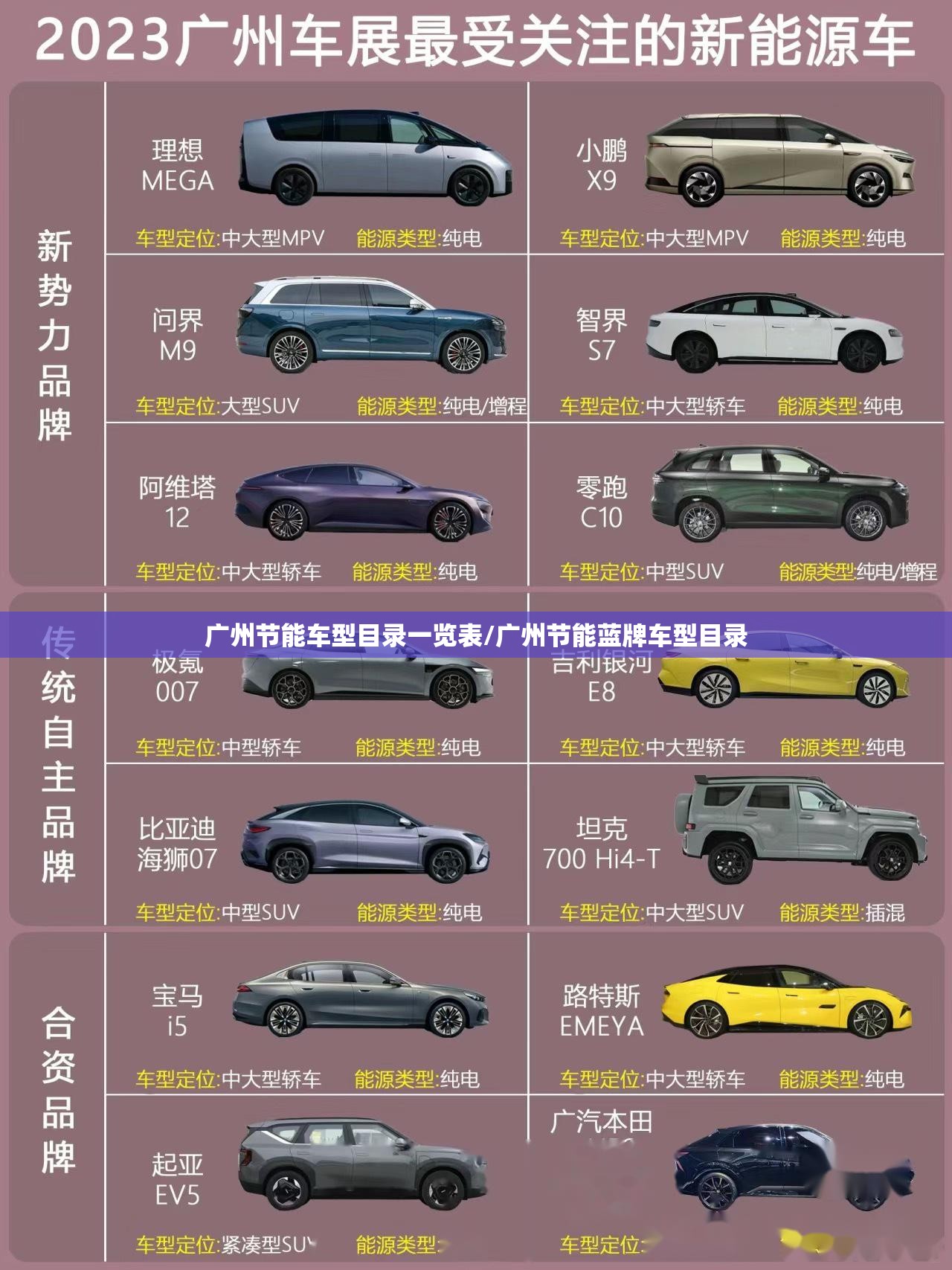 广州节能车型目录一览表/广州节能蓝牌车型目录 广州节能车型目录一览表/广州节能蓝牌车型目录