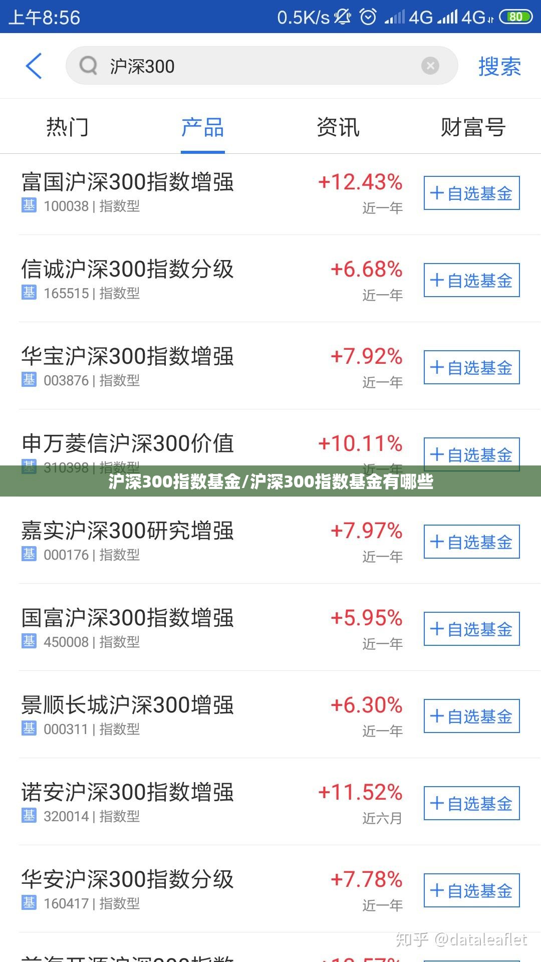 沪深300指数基金/沪深300指数基金有哪些