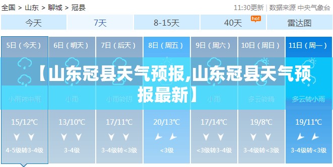 【山东冠县天气预报,山东冠县天气预报最新】