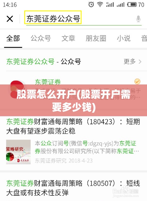 股票怎么开户(股票开户需要多少钱)