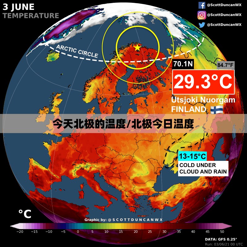 今天北极的温度/北极今日温度