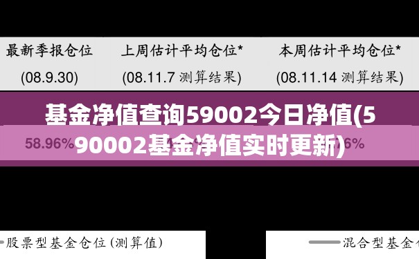 基金净值查询59002今日净值(590002基金净值实时更新)