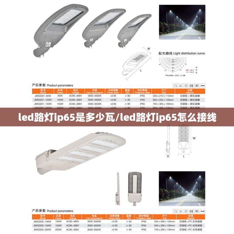 led路灯ip65是多少瓦/led路灯ip65怎么接线 led路灯ip65是多少瓦/led路灯ip65怎么接线