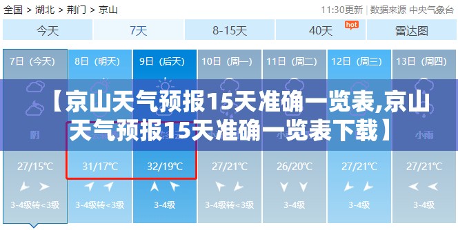 【京山天气预报15天准确一览表,京山天气预报15天准确一览表下载】 【京山天气预报15天准确一览表,京山天气预报15天准确一览表下载】