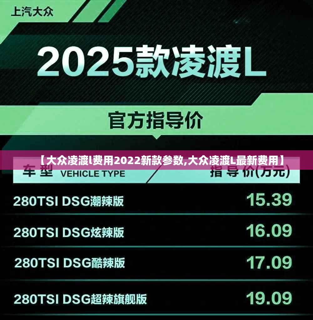 【大众凌渡l费用2022新款参数,大众凌渡L最新费用】
