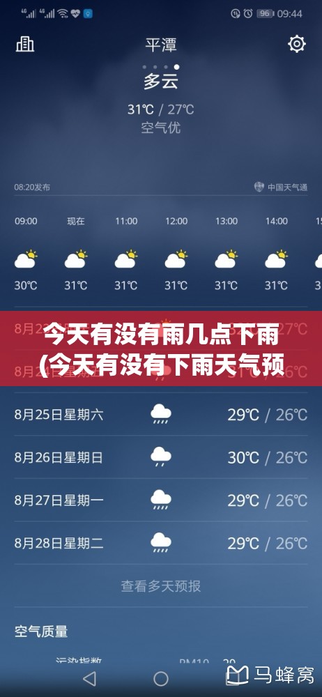 今天有没有雨几点下雨(今天有没有下雨天气预报) 今天有没有雨几点下雨(今天有没有下雨天气预报)