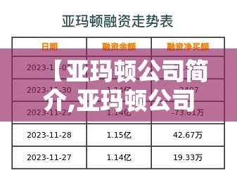 【亚玛顿公司简介,亚玛顿公司简介质量方针】