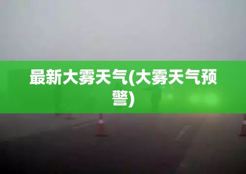 最新大雾天气(大雾天气预警) 最新大雾天气(大雾天气预警)