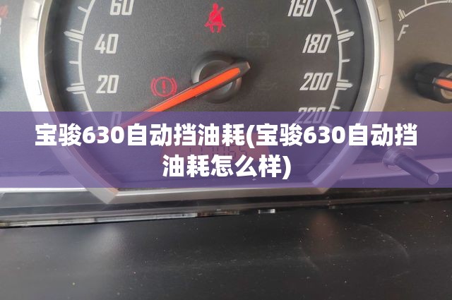 宝骏630自动挡油耗(宝骏630自动挡油耗怎么样)