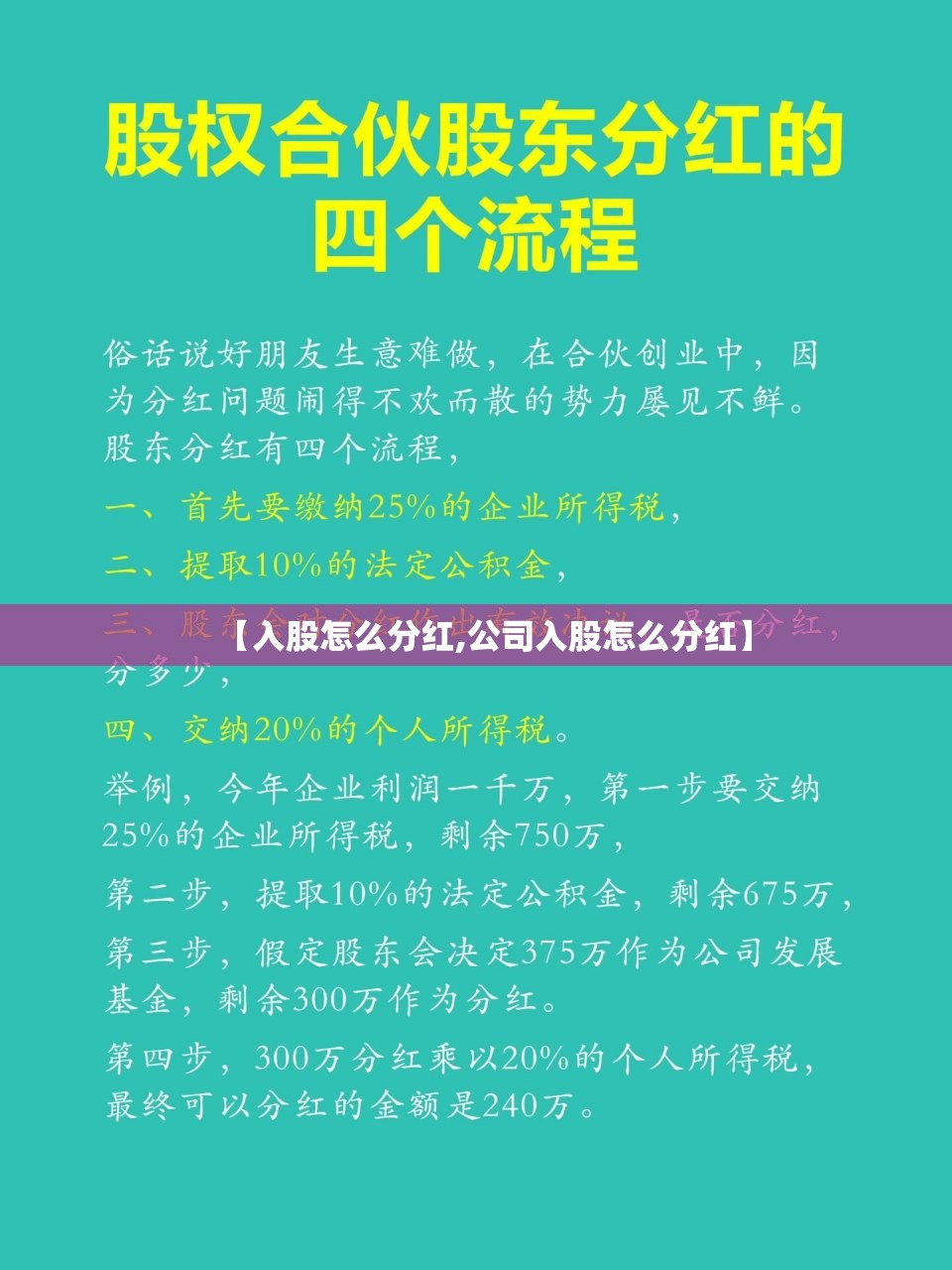 【入股怎么分红,公司入股怎么分红】