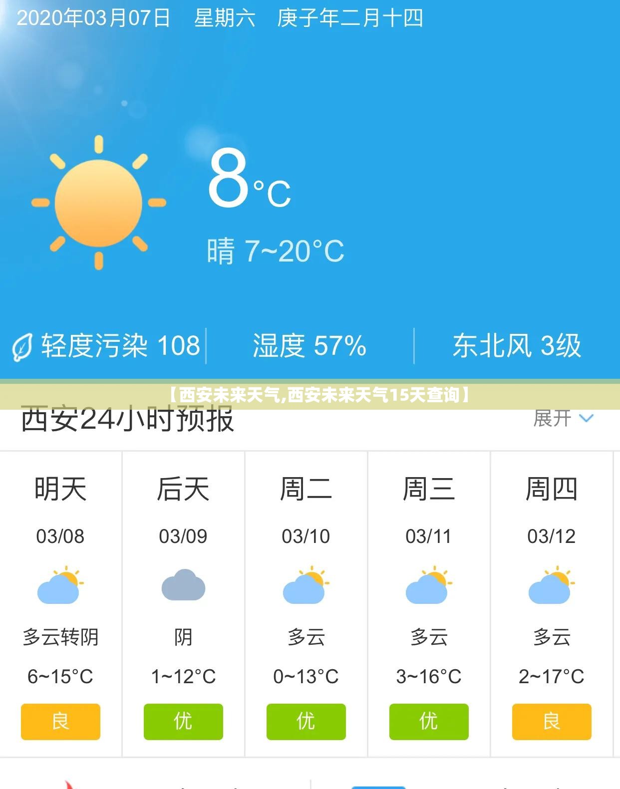 【西安未来天气,西安未来天气15天查询】