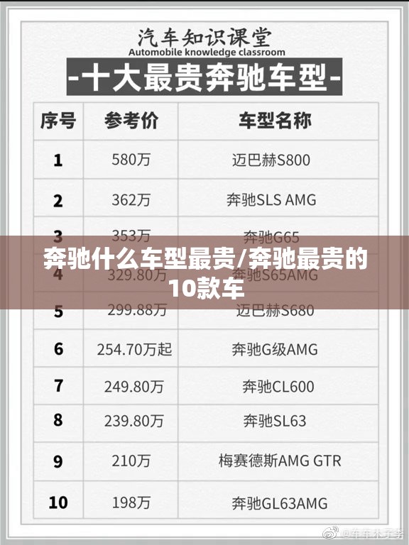 奔驰什么车型最贵/奔驰最贵的10款车